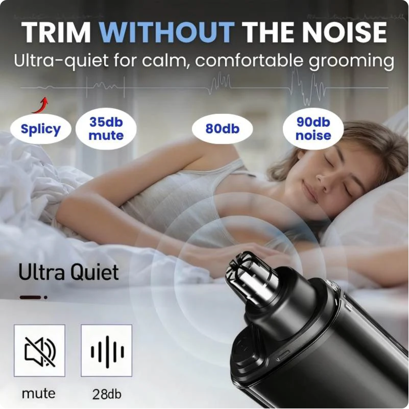 Rechargeable Multifunctional Unisex Nose Hair Trimmer